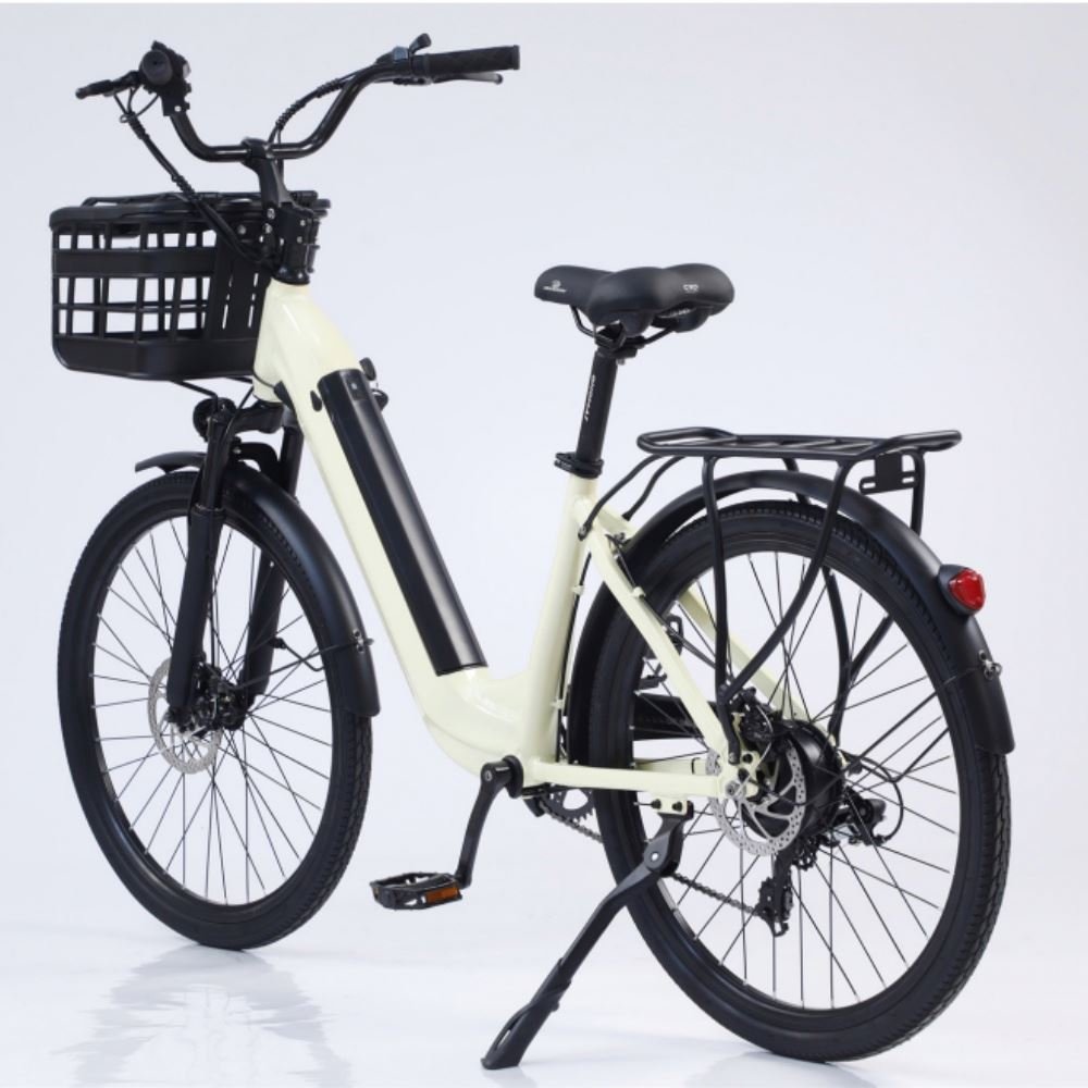 26-Inch New Model Electric City Bike Adults250W 48V Lithium Battery 7 Speed Gears electric bicycle with seat