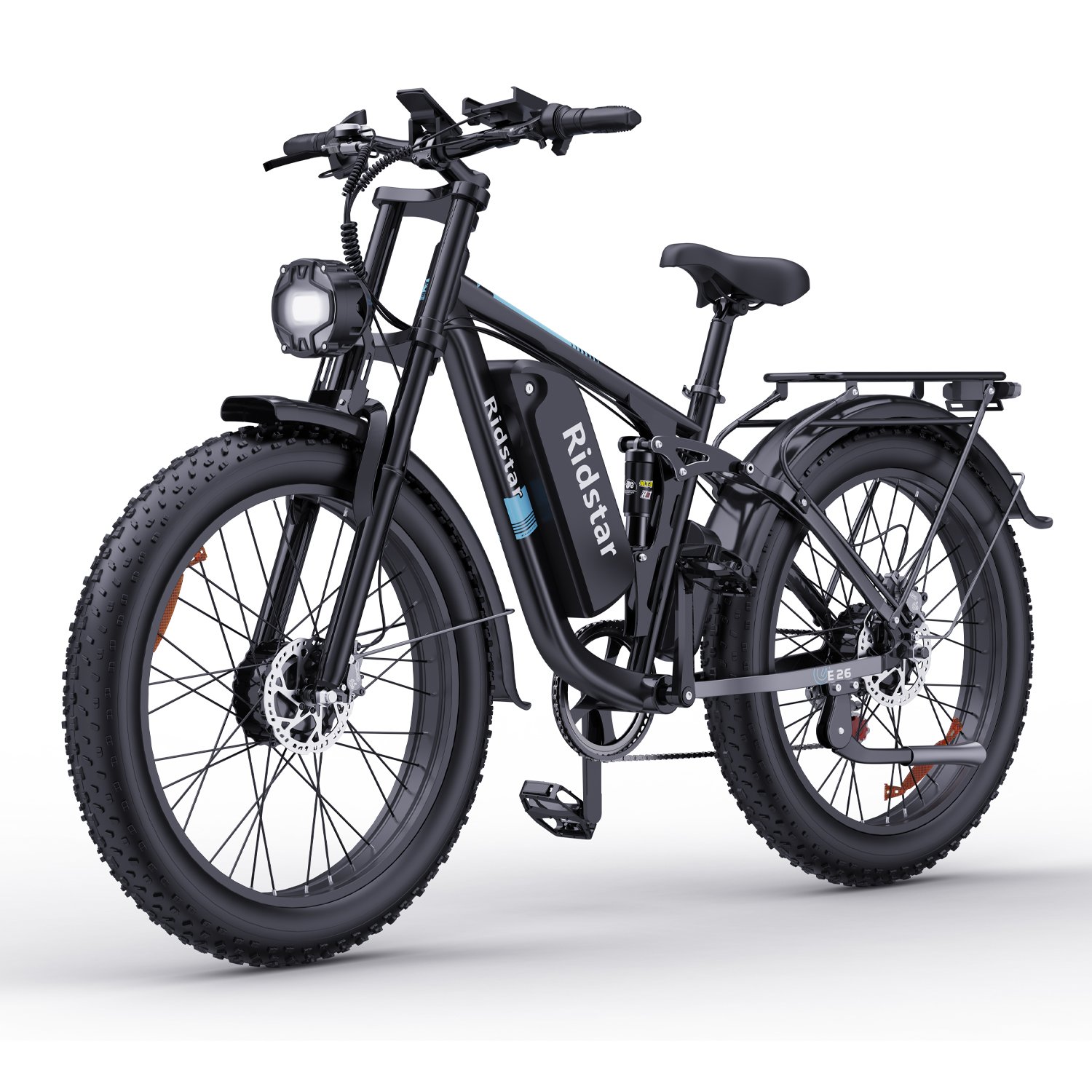 1000W Factory Customized Electric Mountain Bikes H26 48V 15AH 26 Inch Fat Tire Electric Bikes Off Road Electric Bike For Adult