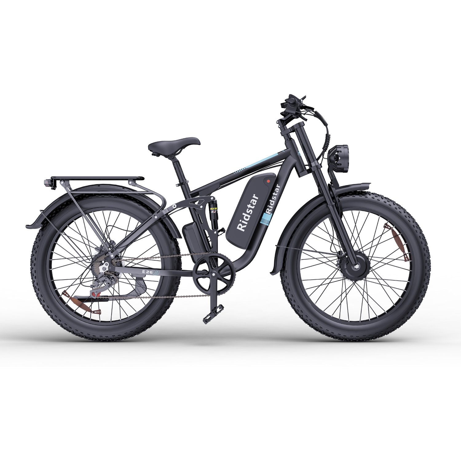 1000W Factory Customized Electric Mountain Bikes H26 48V 15AH 26 Inch Fat Tire Electric Bikes Off Road Electric Bike For Adult