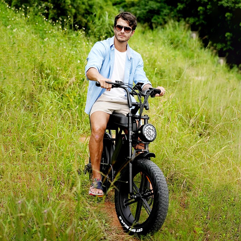 OUXI V8 electric bicycle fat tire Ebike 750w 20inch powerful electric mountain bike