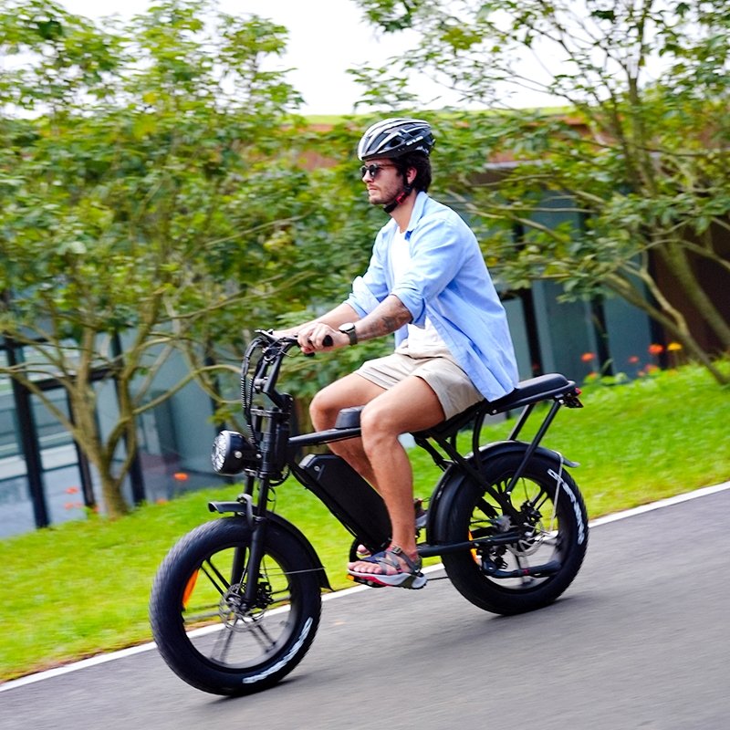 OUXI V8 electric bicycle fat tire Ebike 750w 20inch powerful electric mountain bike