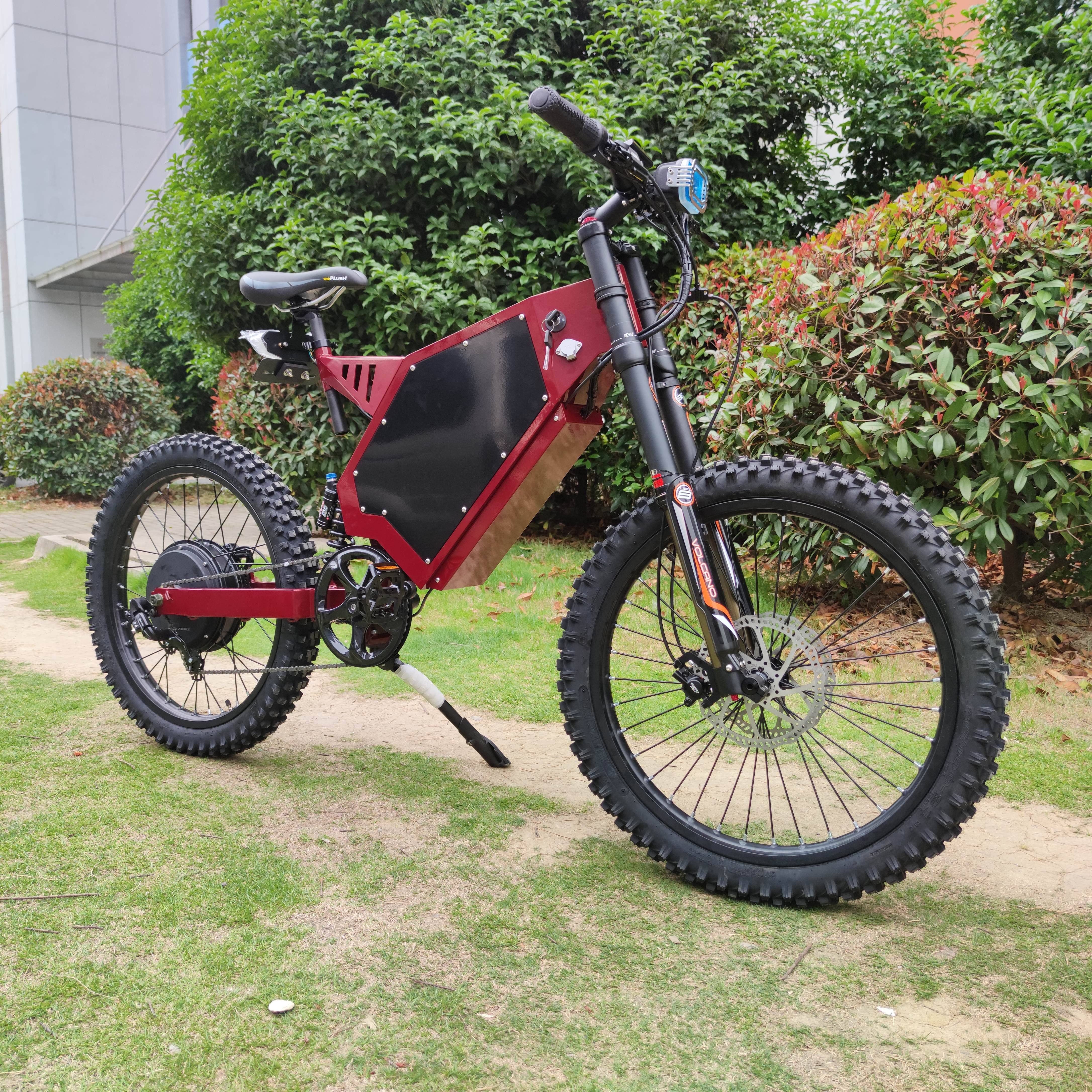 Popular 21/19inch 26inch*2.6 stealth bomber electric bike mountain 8000w 12000w 72v for wholesale with high speed