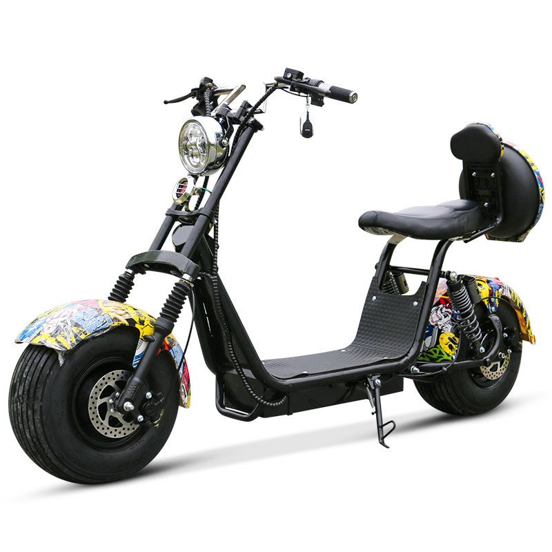Hot Selling Best Quality 800W Citycoco Electric Scooter 2-Wheel Pro Model Self-Balancing Folding Features Fat Tire Battery Smart