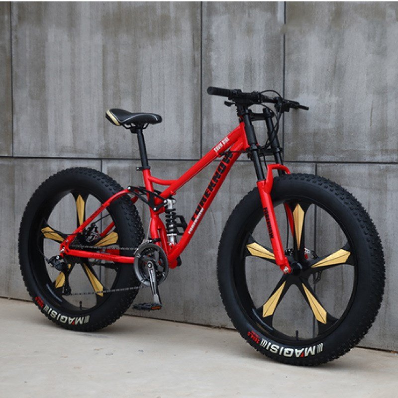 26 Inch Full Suspension Men down Hill MTB Mountain Bike Cheap Snow Bike for Sale with 21 Speed Gears Disc Brake Ordinary Pedal