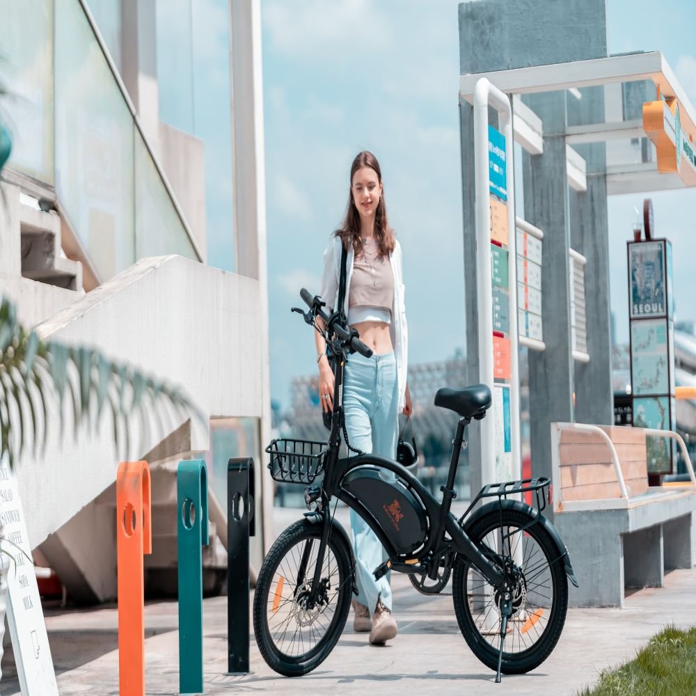 Eu KuKirin V1 Pro two seat electric city bike 20 inch 48V 7.5AH foldable electric mountain bike ebike for women