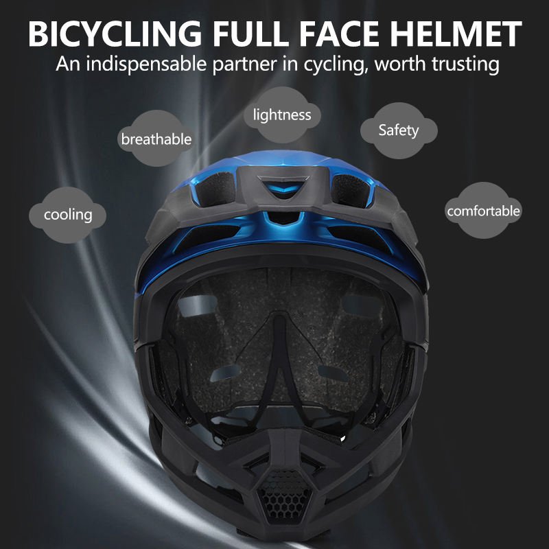 New Arrival Off-Road Adults Downhill Bike Helmet For Safety Riding Cycle Full Face Bike Bicycle Helmet