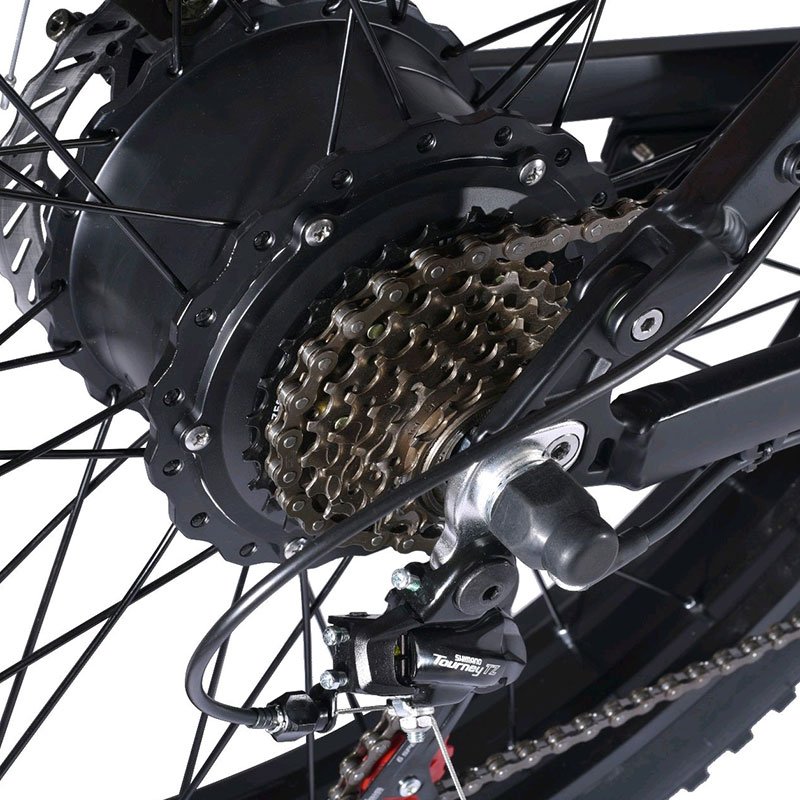 Full Suspension MTB eBike Rear Hub Motor aptacereale ervebo Aluminum Alloy 7 Speed 48v 500w 1000w Electric Mountain Bike
