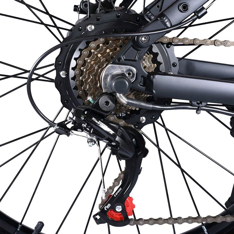 Full Suspension MTB eBike Rear Hub Motor aptacereale ervebo Aluminum Alloy 7 Speed 48v 500w 1000w Electric Mountain Bike