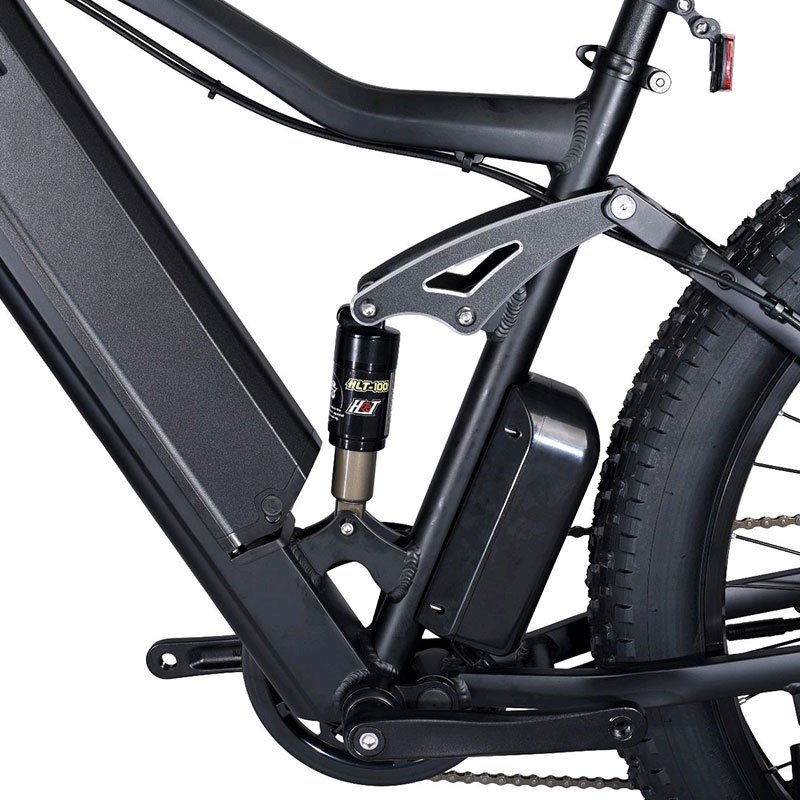 Full Suspension MTB eBike Rear Hub Motor aptacereale ervebo Aluminum Alloy 7 Speed 48v 500w 1000w Electric Mountain Bike