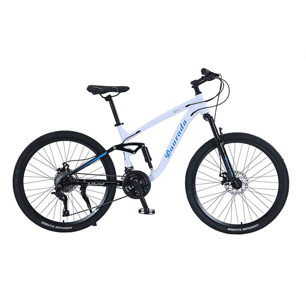 Factory price high carbon steel bicycles 26 inch 27 speed mtb cycle Inside track full suspension mountain bike for men