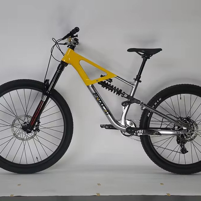 2024 New soft-tail mountain bike 29 inches full suspension MTB racing bike with hydraulic brakes