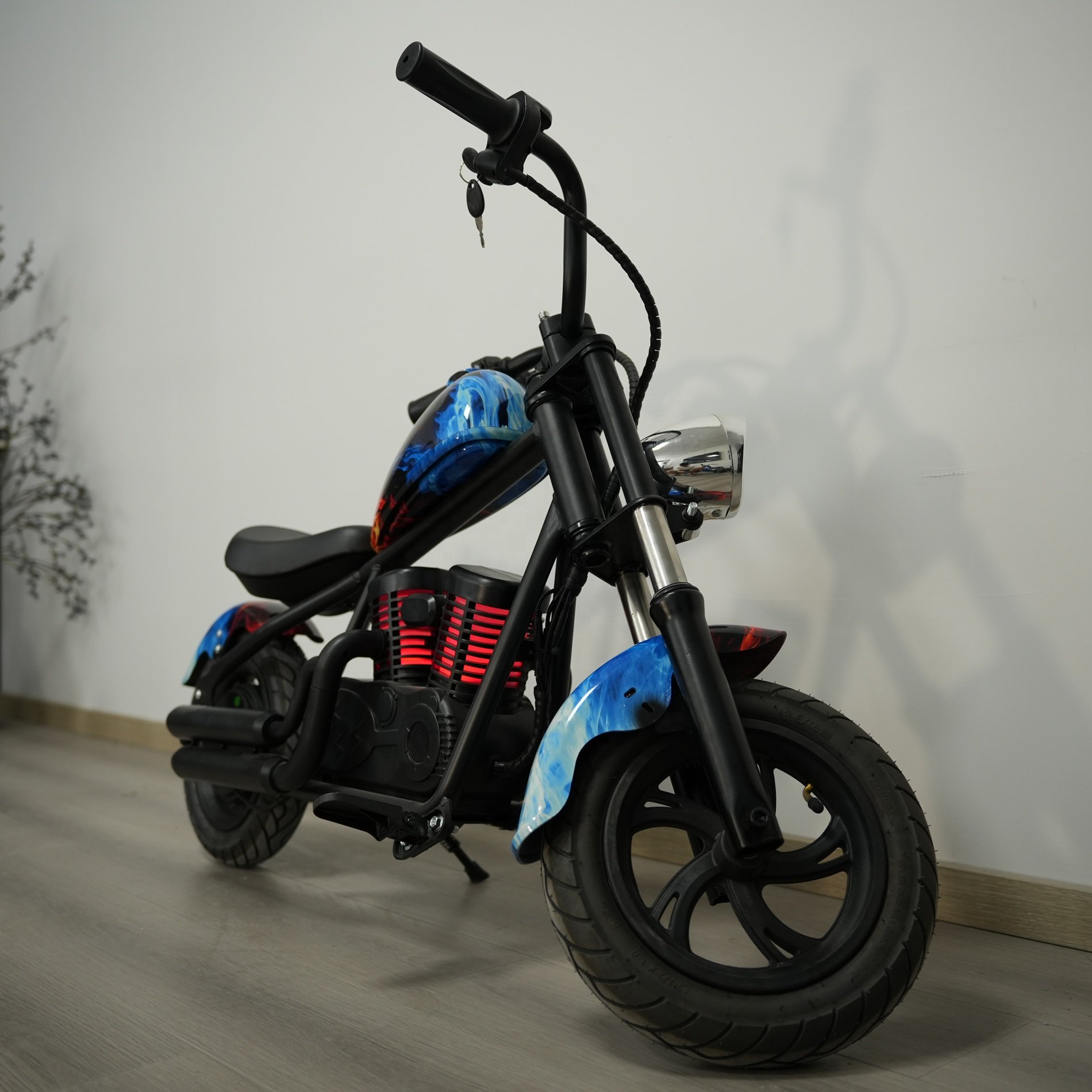 Factory Direct 24V200W Electric Motorcycles for Kids 6-7Km Range Citycoco Scooter for Children