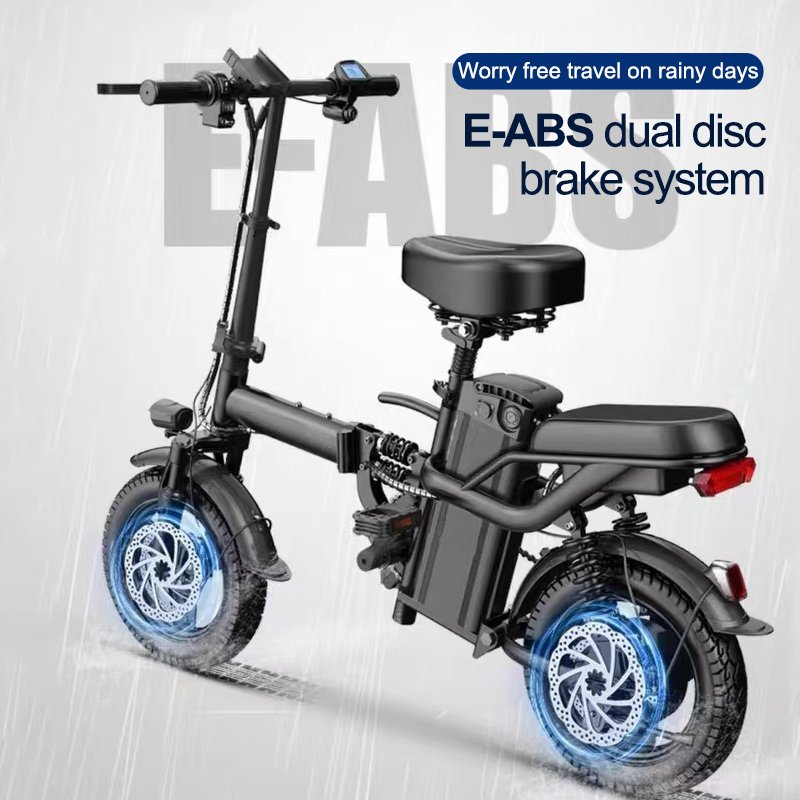 Factory 400W High Speed Motor Electric Sports City Bike 48v Folding Electric Bicycle Scooters 14 Inch Cheap Mini ebike