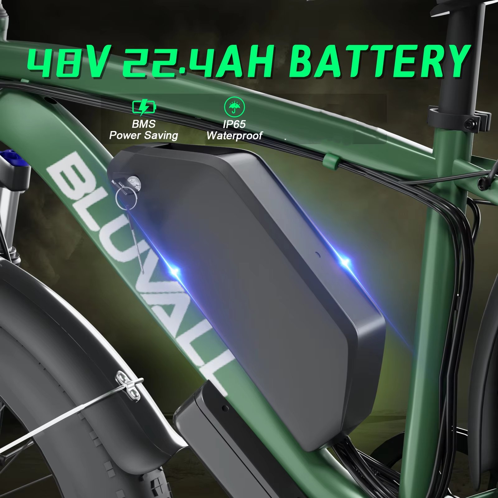 Us Warehouse 48v 22.4ah 2000w Dual Motor Electric Mountain Bike 26x4 Inch Full Suspension Electric Bicycle Fat Tire E Bike