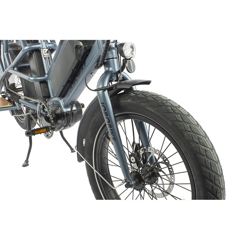 Chinese Factory City Family Delivery Electric Bicycle Dual Battery Cargo E Bike Bafang Mid Drive 350w Ebike with Baskets
