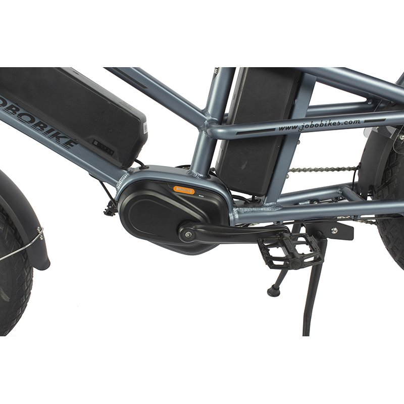 Chinese Factory City Family Delivery Electric Bicycle Dual Battery Cargo E Bike Bafang Mid Drive 350w Ebike with Baskets