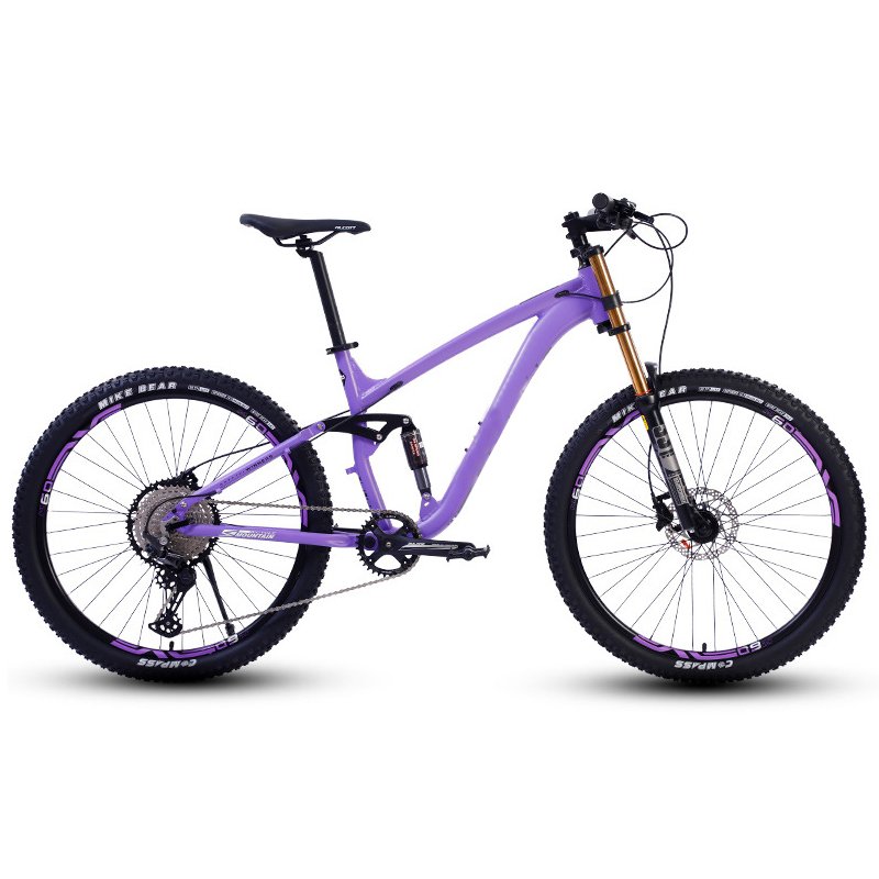 Hot sale 26 27.5 inch aluminum alloy frame soft tail oil brake full dual suspension mtb bicycle downhill mountain bike