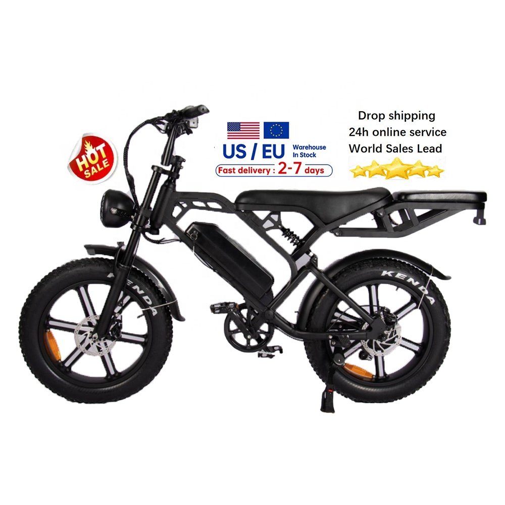 V20 fat-bike 20"*4.0 Fatbike electric Fat ebike 2 seat 48v 15ah bicycle electric bicycle fast V20 electric mountain bike