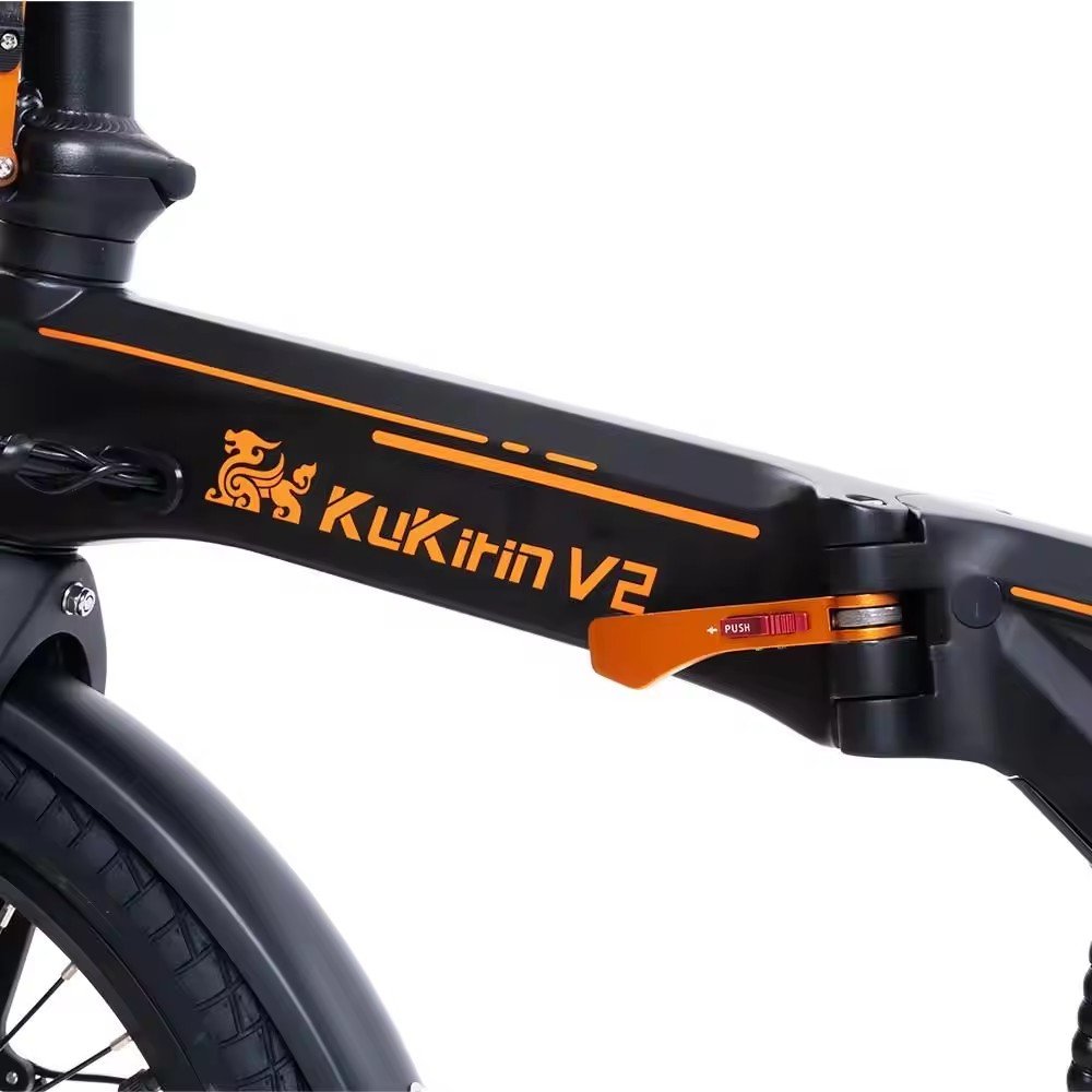 Nice Quality kukirin V2 Electric City Bike Foldable 20Inch 250W Electric Bicycle 25km/h Removable Battery Mountain Bike