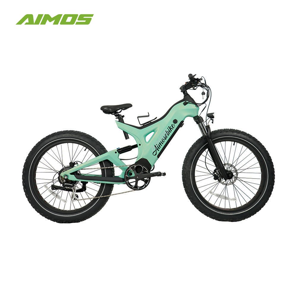 Aimos Super hot Carbon fiber frame Electric Bicycle 250w/500w/100w BaFang Drive motor Electric Mountain Bike
