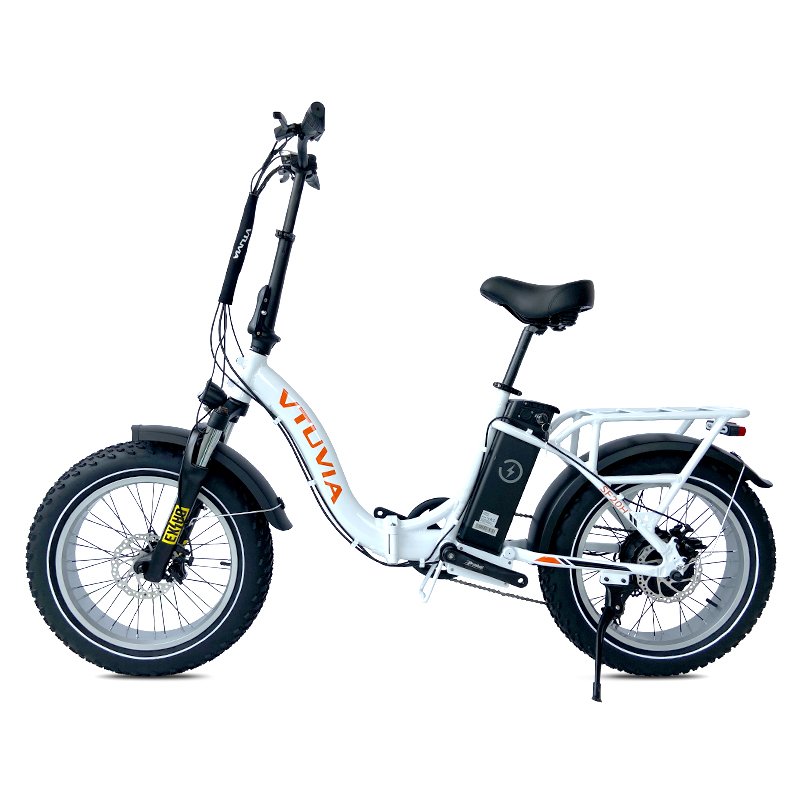 Vtuvia New 20inch 36V 48V 250W 750W fat tire electric folding bicycle 750w Bafang hub brushless motor with rear Rack