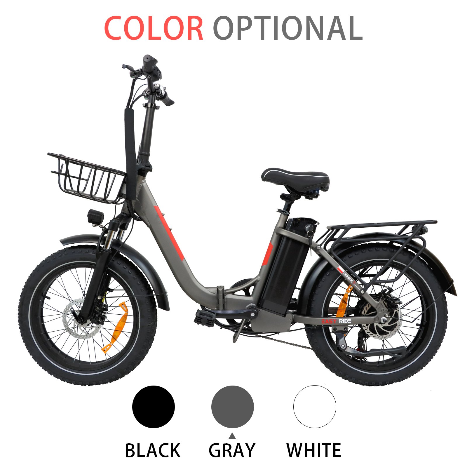Available in EU USA warehouse Lithium Battery 48V 7 Speed electric city bike 48V 13A 20 inch Fat Tire Electric mountain Bike