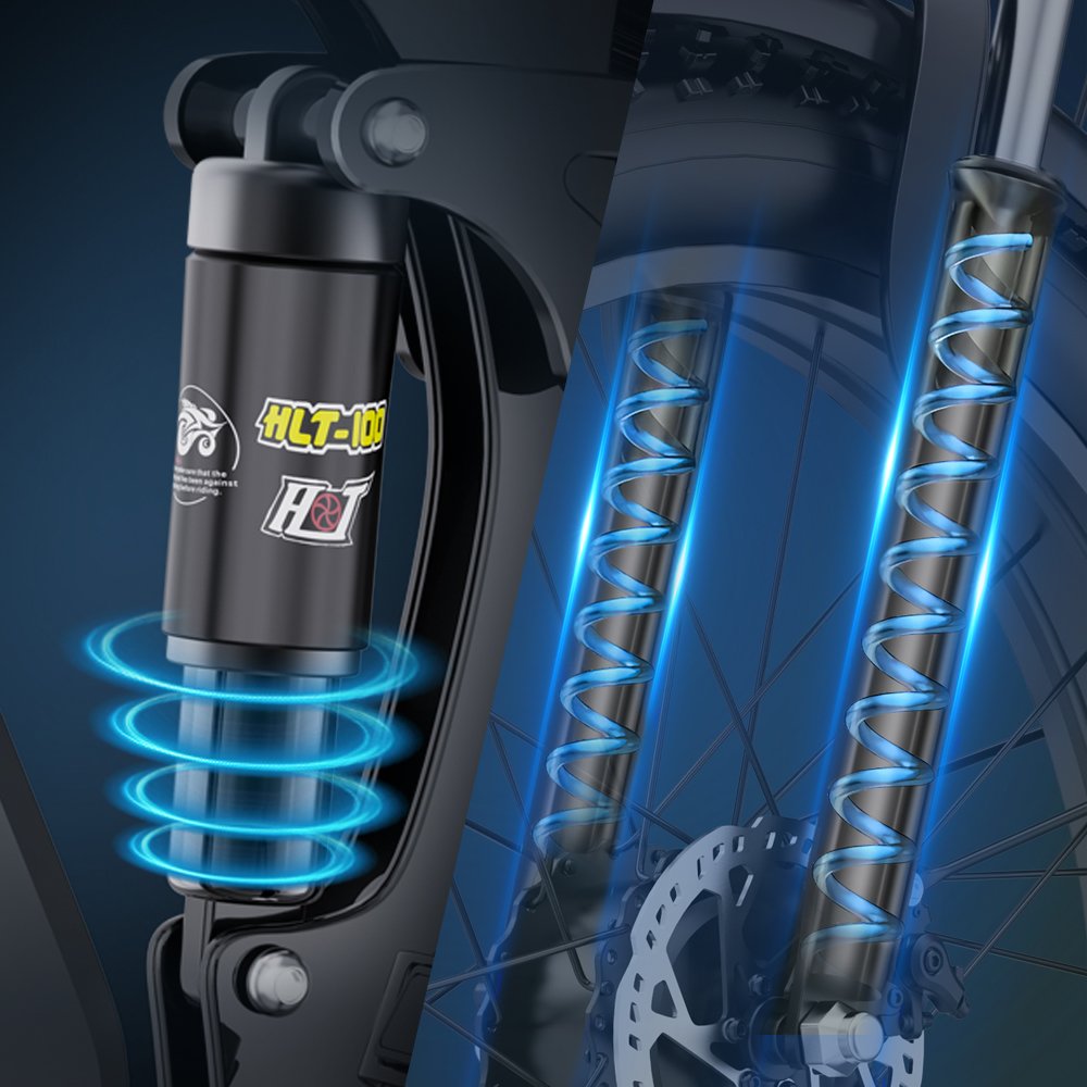 Dedicated Electric Mountain Bike with Suspension Electronic Lithium Battery 7 Speed Gears Rear Hub Motor with Disc Brake