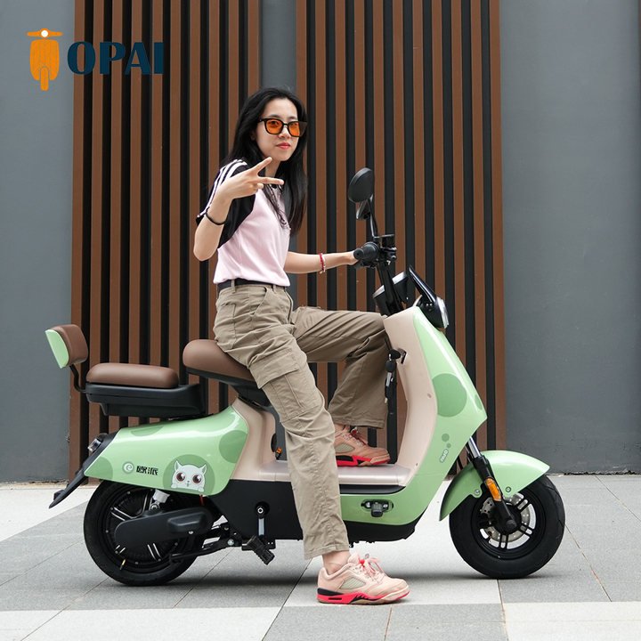 OPAI 2024 Cheap Price Electric City Bike 48V 650W Motorbike Mini Motorcycle Bike Scooter Electr for Women