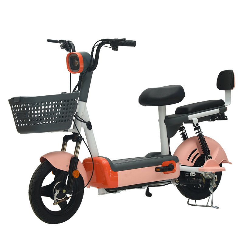 2024 350W Electric City Bicycle for Adults New 2-seater Mobile with Pedals 2024 Electric Bicycle