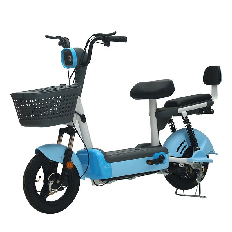 2024 350W Electric City Bicycle for Adults New 2-seater Mobile with Pedals 2024 Electric Bicycle