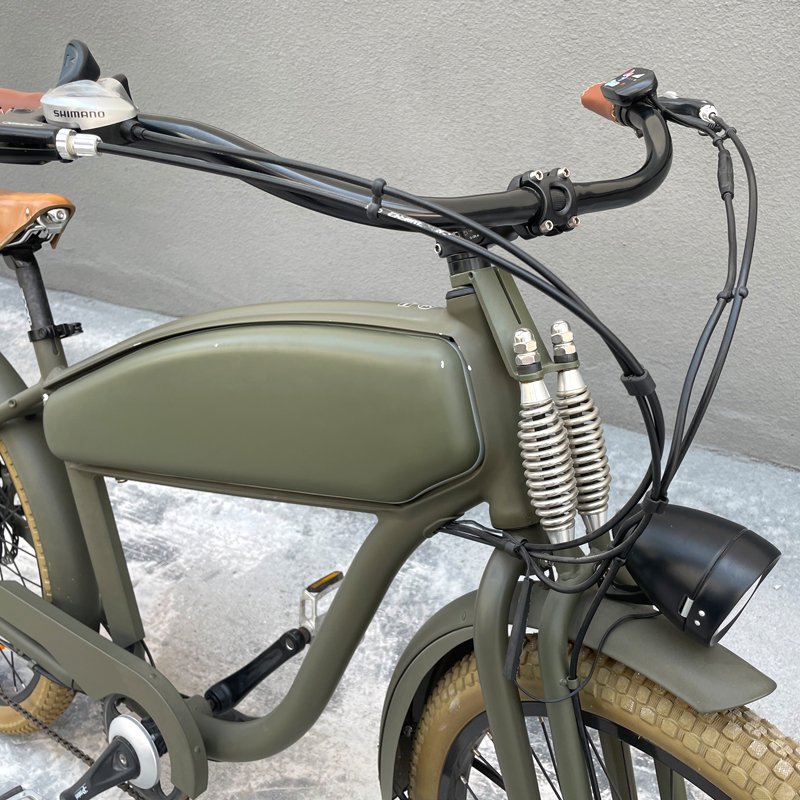 electric vintage cycle city ebike scooters bicycleold other electric bicycle sportbikes Springer fork retro ebike