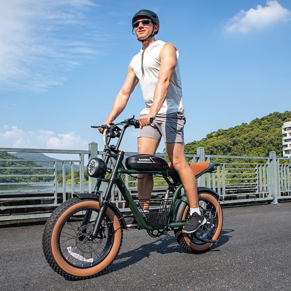 M20 SAMEBIKE V6 V8 73 Style 20 inch 48V 16Ah Long range Fat Tire 1200w Ebike all terrain electric mountain bike eu