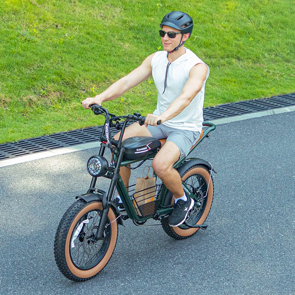 M20 SAMEBIKE V6 V8 73 Style 20 inch 48V 16Ah Long range Fat Tire 1200w Ebike all terrain electric mountain bike eu