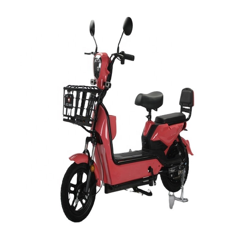48V 12A Fast Electric Bike Adult Steel Frame with Rear Hub Motor 3 Speeds Electric Bicycle electric charging city bike