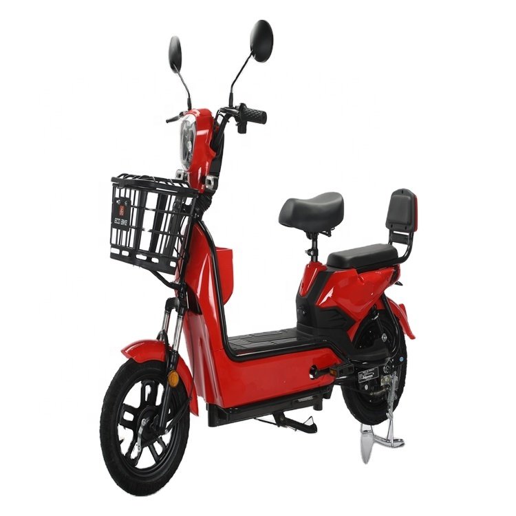48V 12A Fast Electric Bike Adult Steel Frame with Rear Hub Motor 3 Speeds Electric Bicycle electric charging city bike