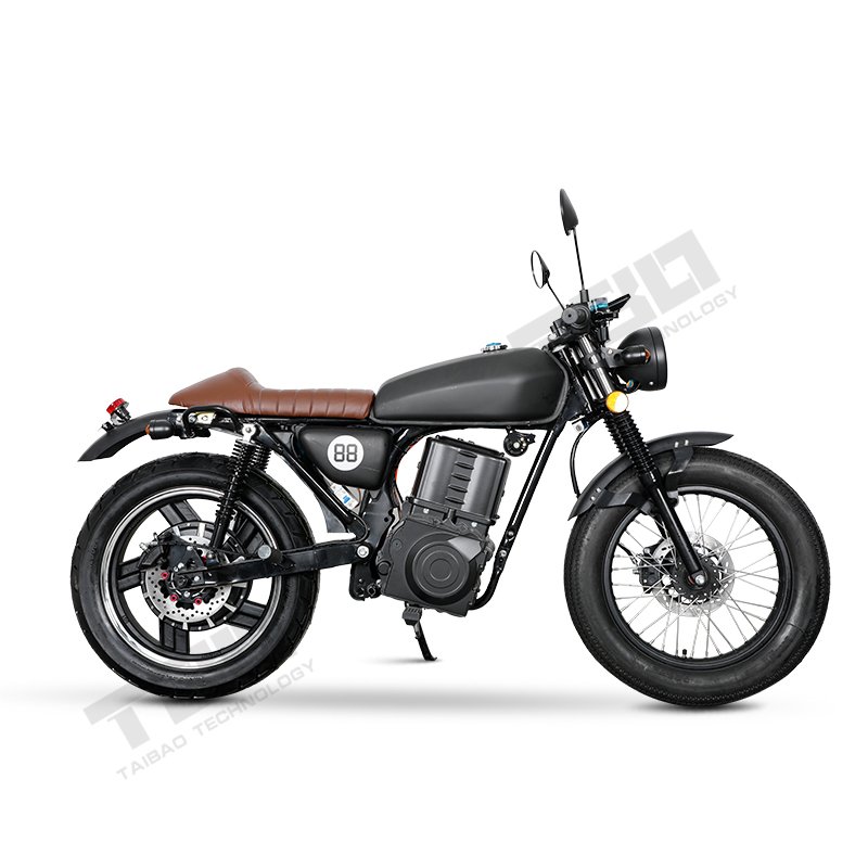Vintage Retro Electric Motorcycle 2000w Fast Speed Range 60km CGMAX
