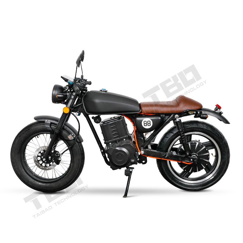 Vintage Retro Electric Motorcycle 2000w Fast Speed Range 60km CGMAX