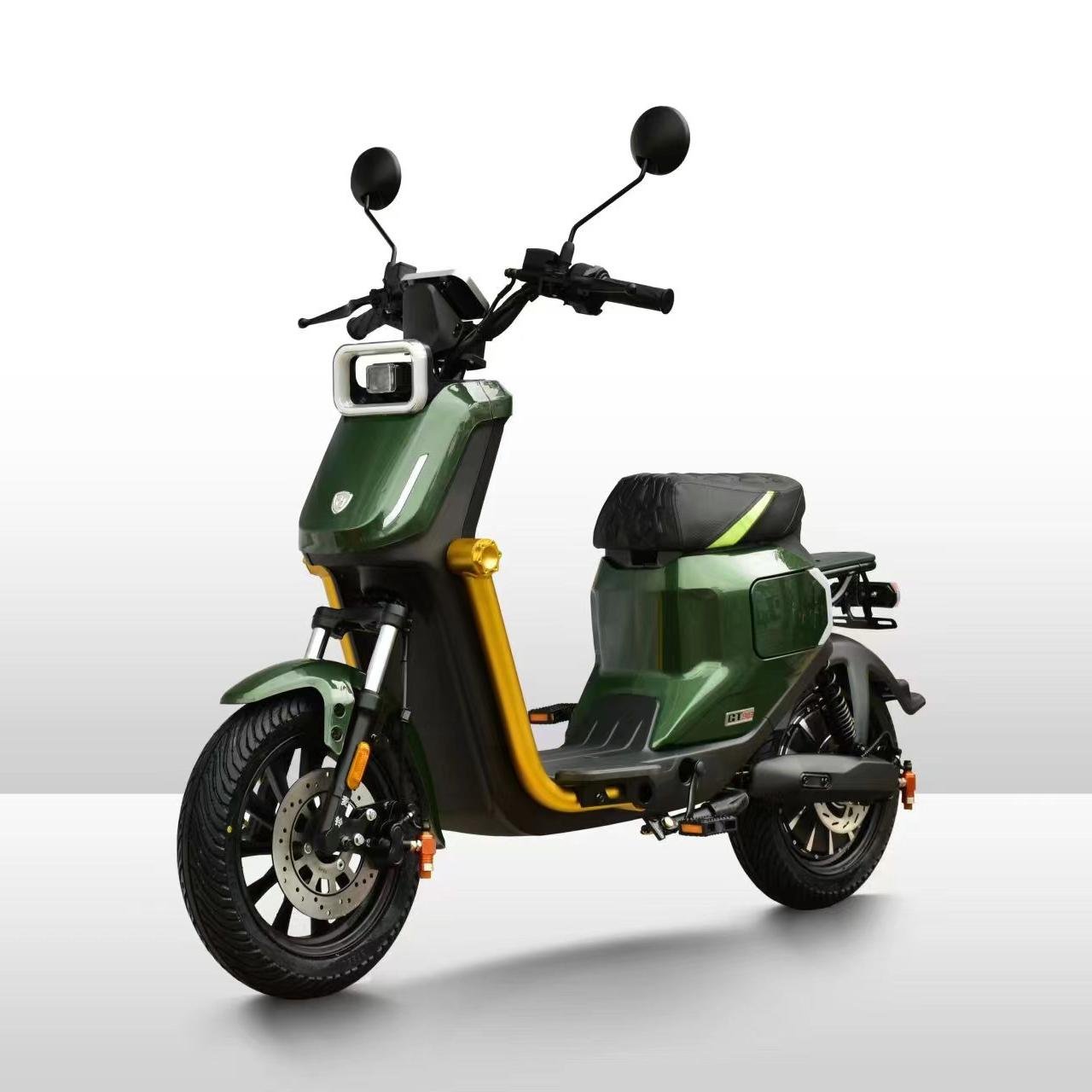 High Speed 60v 40ah 1500w Electric Scooter Electric Motorcycle With Pedals Disc Brake