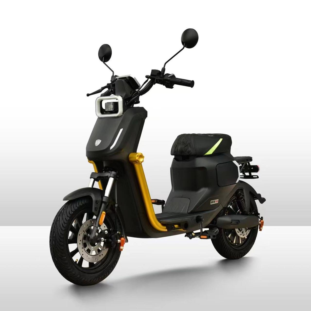 High Speed 60v 40ah 1500w Electric Scooter Electric Motorcycle With Pedals Disc Brake