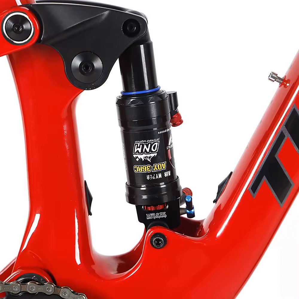 Dual Carbon full Suspension Mountain Bike SHIMANO DEORE 12 Speed MTB Bikes with DNM Air shock Absorders For men