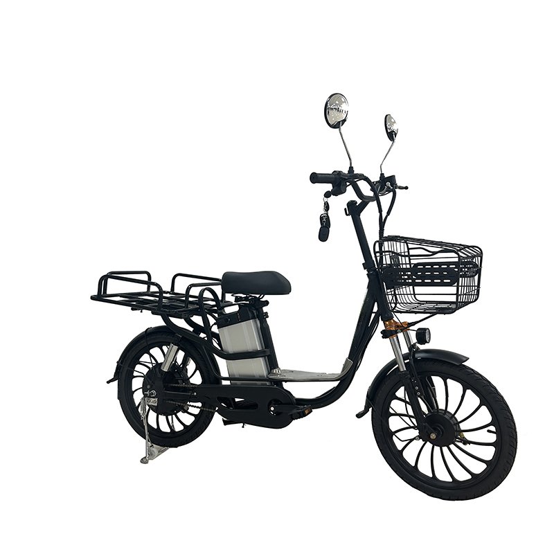 Family-Friendly Electric Bicycle Food Cargo Delivery Classic Vintage E-Cargo Bike Sensor Technology City Cargo Electric Bicycle