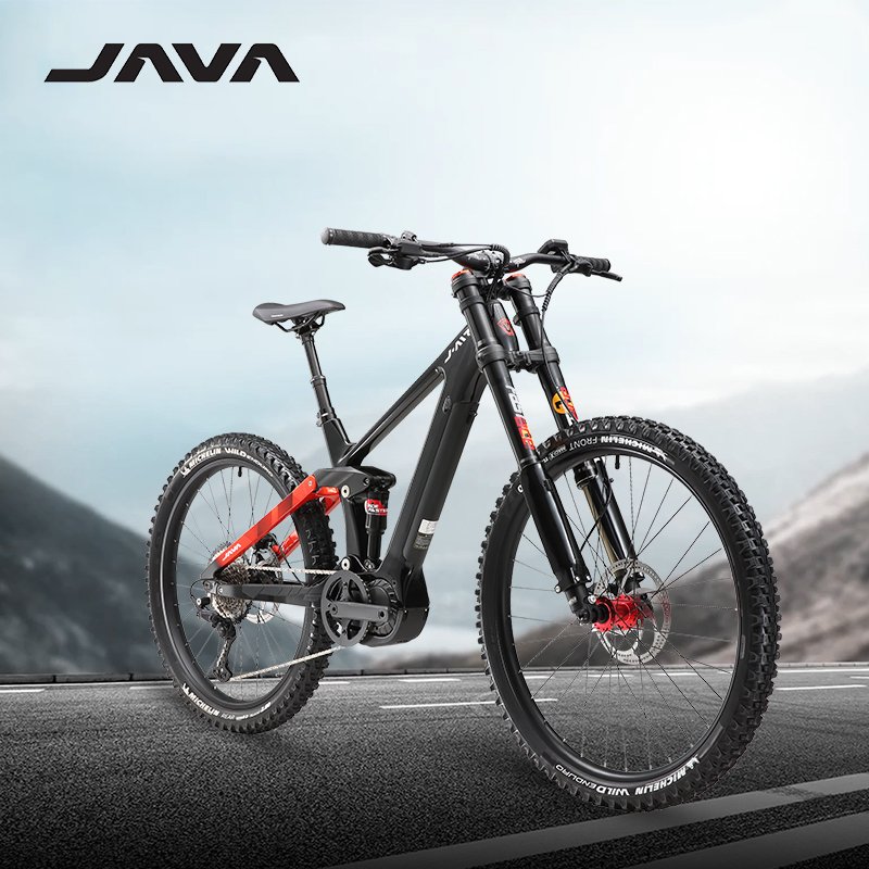 Java J Air SCALATA MTB Ebike Double Shoulder Adult Assist Full Suspension Carbon Frame Mid Drive 29 Inch Electric Mountain Bike