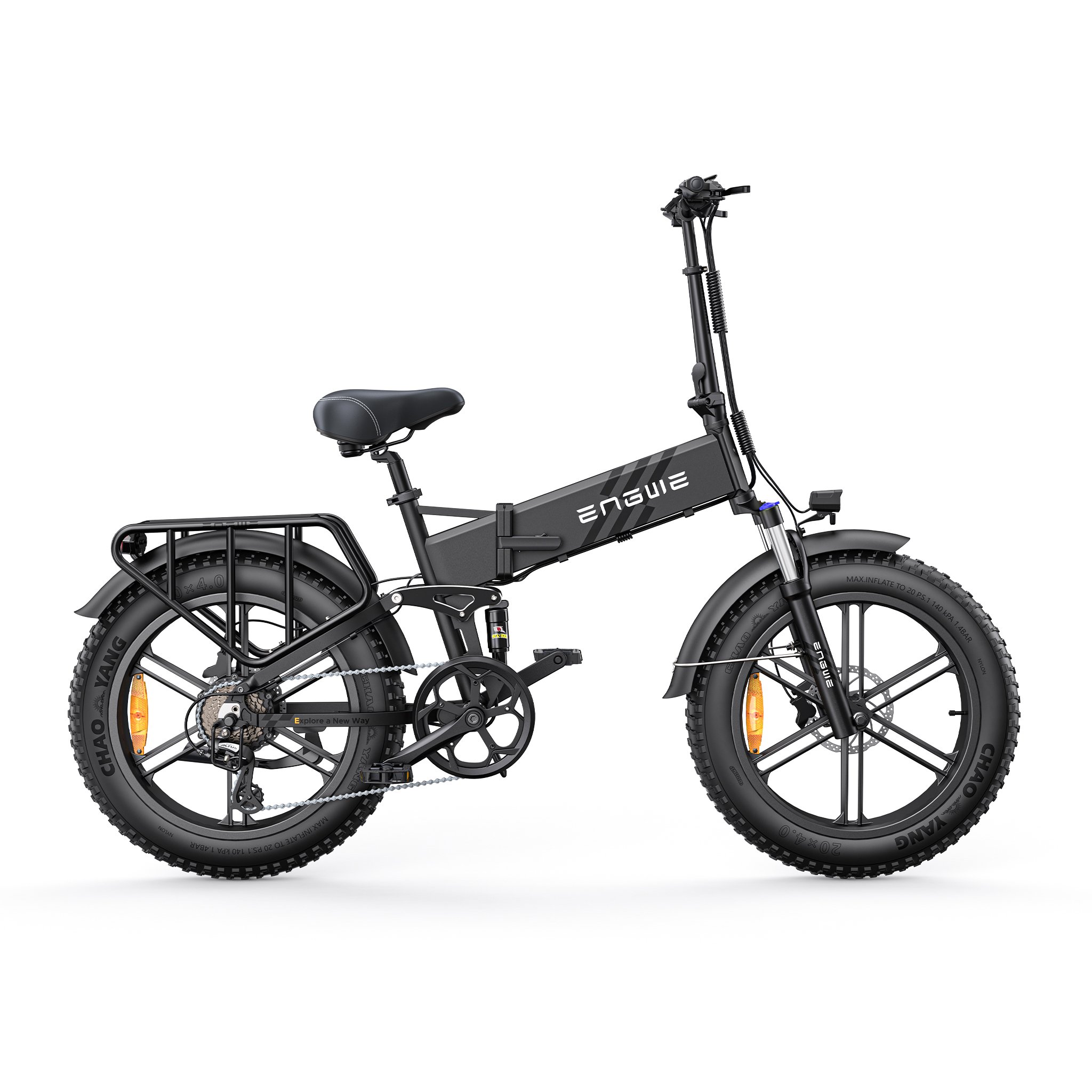 ENGINE PRO 2.0 ENGWE Electric City Bike SHIMANO 8 Speed Electric Cycle 20 inch Fat Tyres Electric Bikes