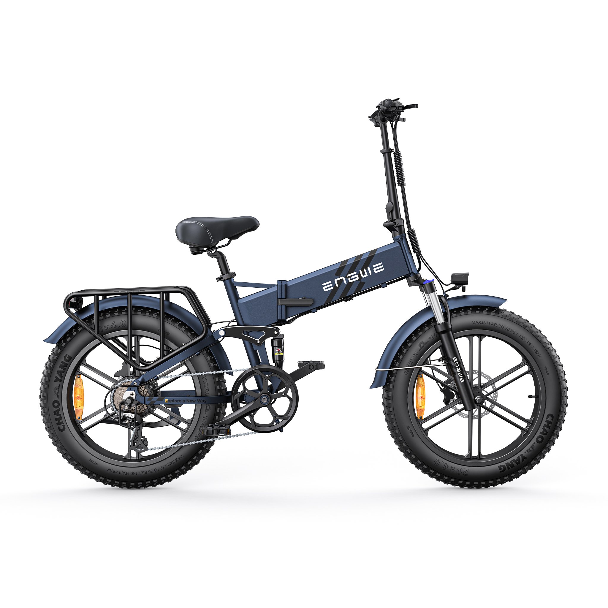 ENGINE PRO 2.0 ENGWE Electric City Bike SHIMANO 8 Speed Electric Cycle 20 inch Fat Tyres Electric Bikes