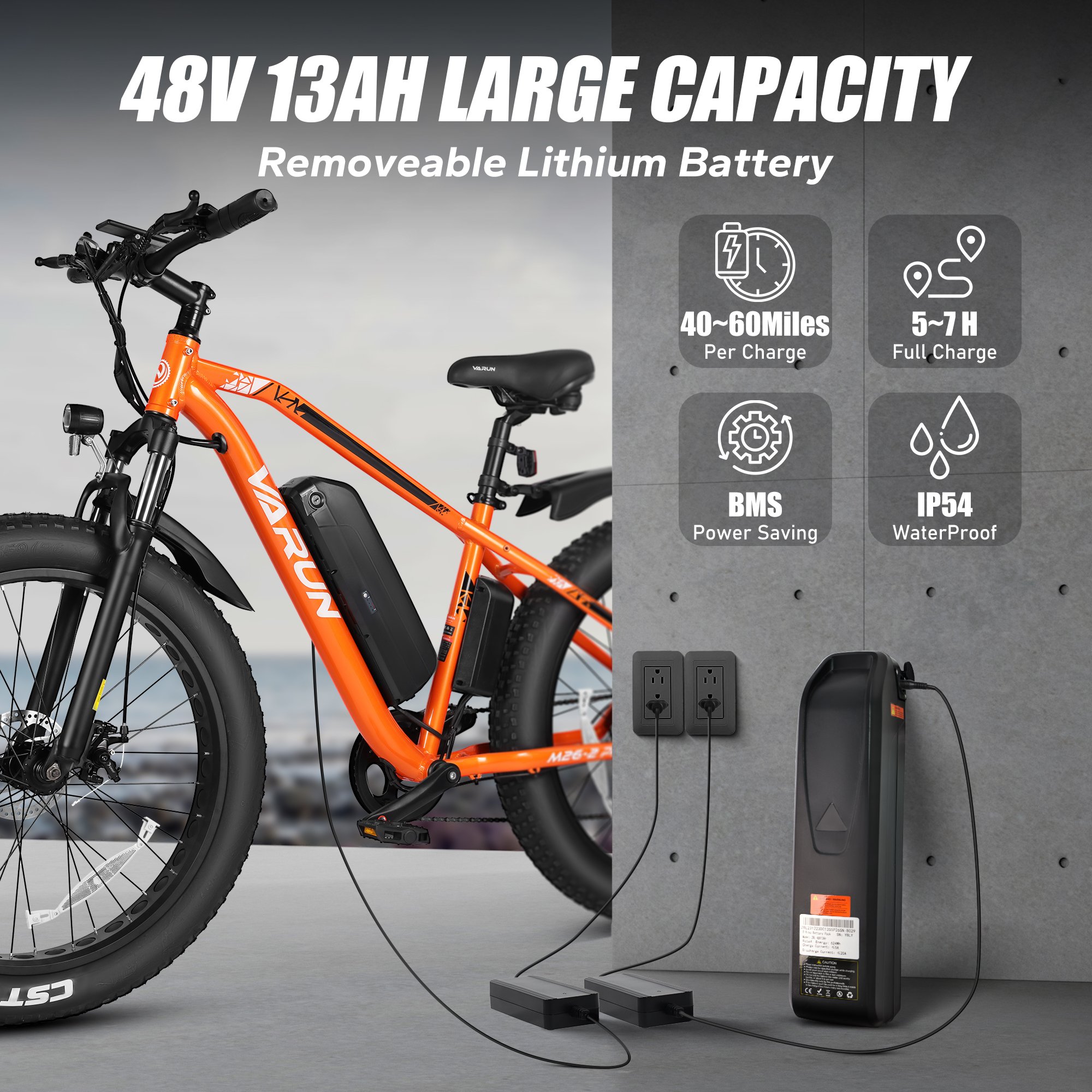 EU USA Warehouse Ready Stock Ebike 48V 13AH 500W Long Rang Electric Mountain Bike Downtube Aluminum 26 x 4" Fat Tire E Bicycle