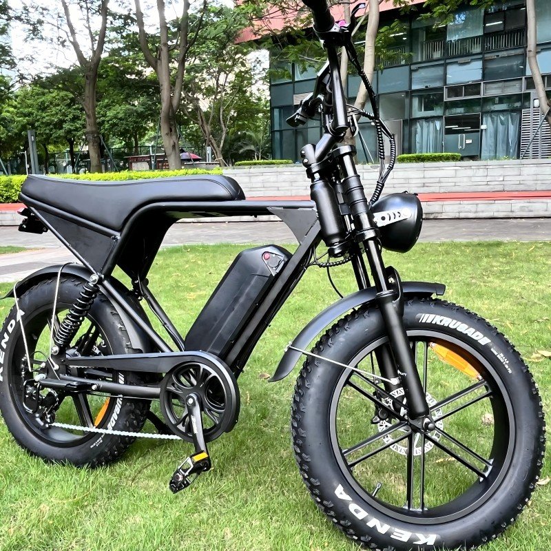2024 Hot Selling Electric Bike V8pro Plus Fat Tire E bike Long Range Seat 20inch 24inch 750W 1000W Electric City Bike