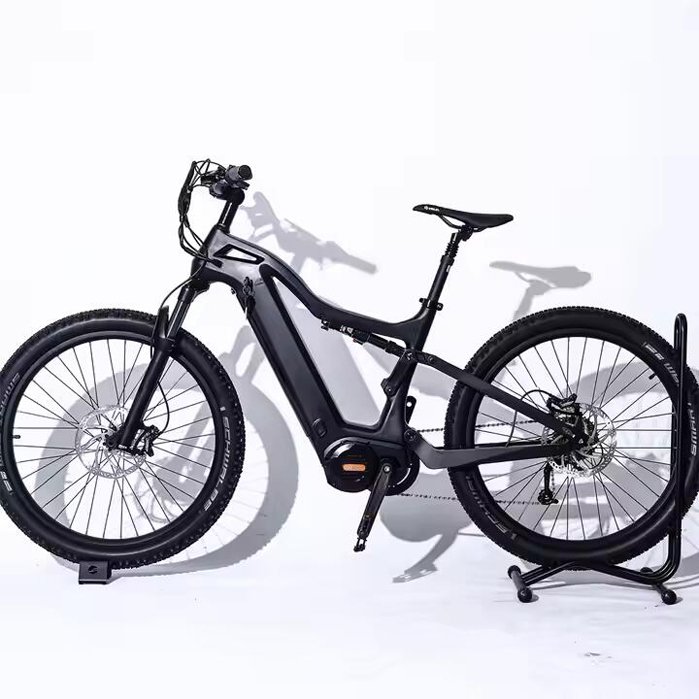 Joyebikes double suspension 48v 1000w Mountain E Bike with carbon fiber frame