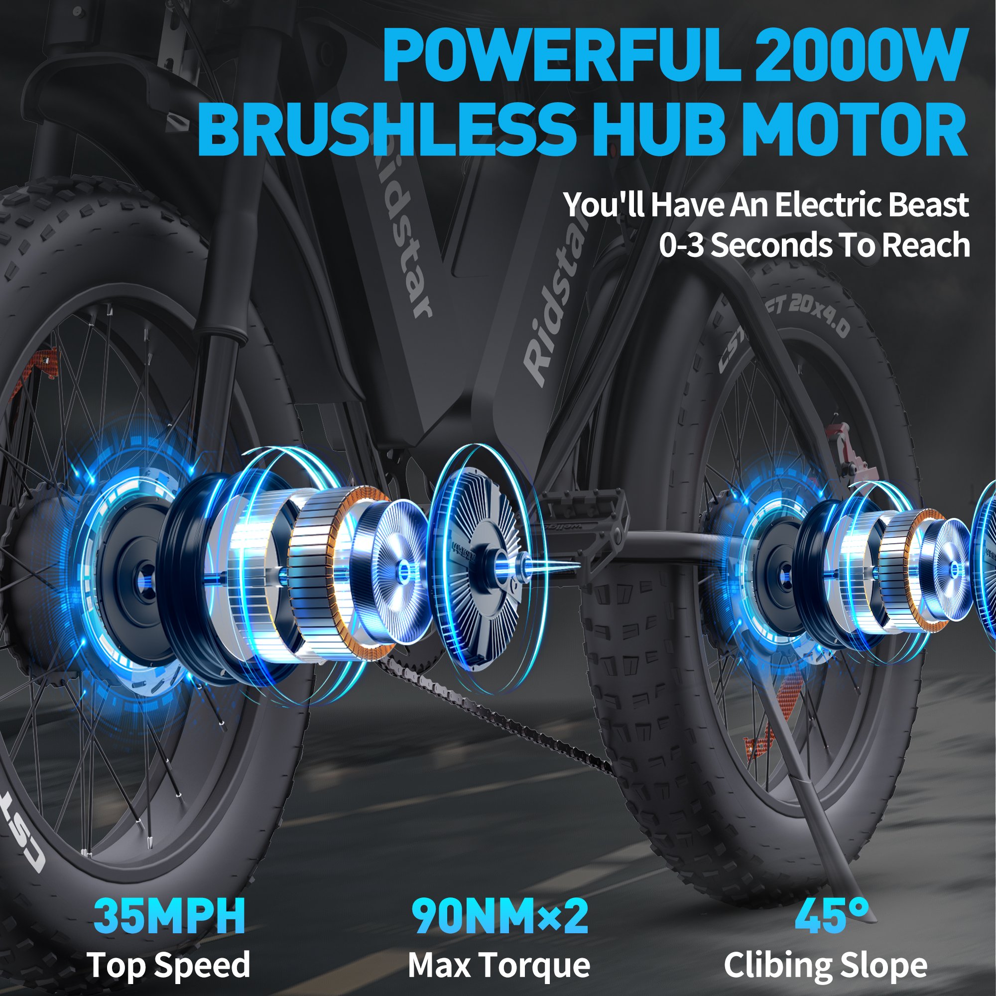 The New Electric City Bike 52V 40Ah 2000w Adult Electric Bicycle Electronic Steel Multifunctional Lithium Battery LCD Display