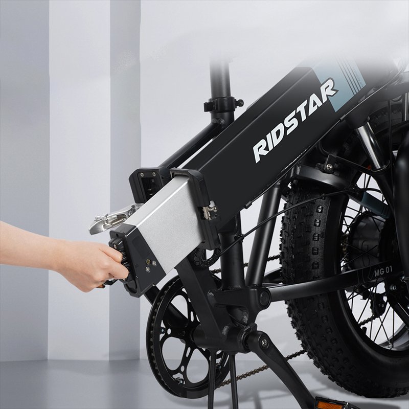 Ridstar H20 ebike portable folding electric bike 1000w 20inch 45km/h fat tire electric mountain bike adult electric bicycle