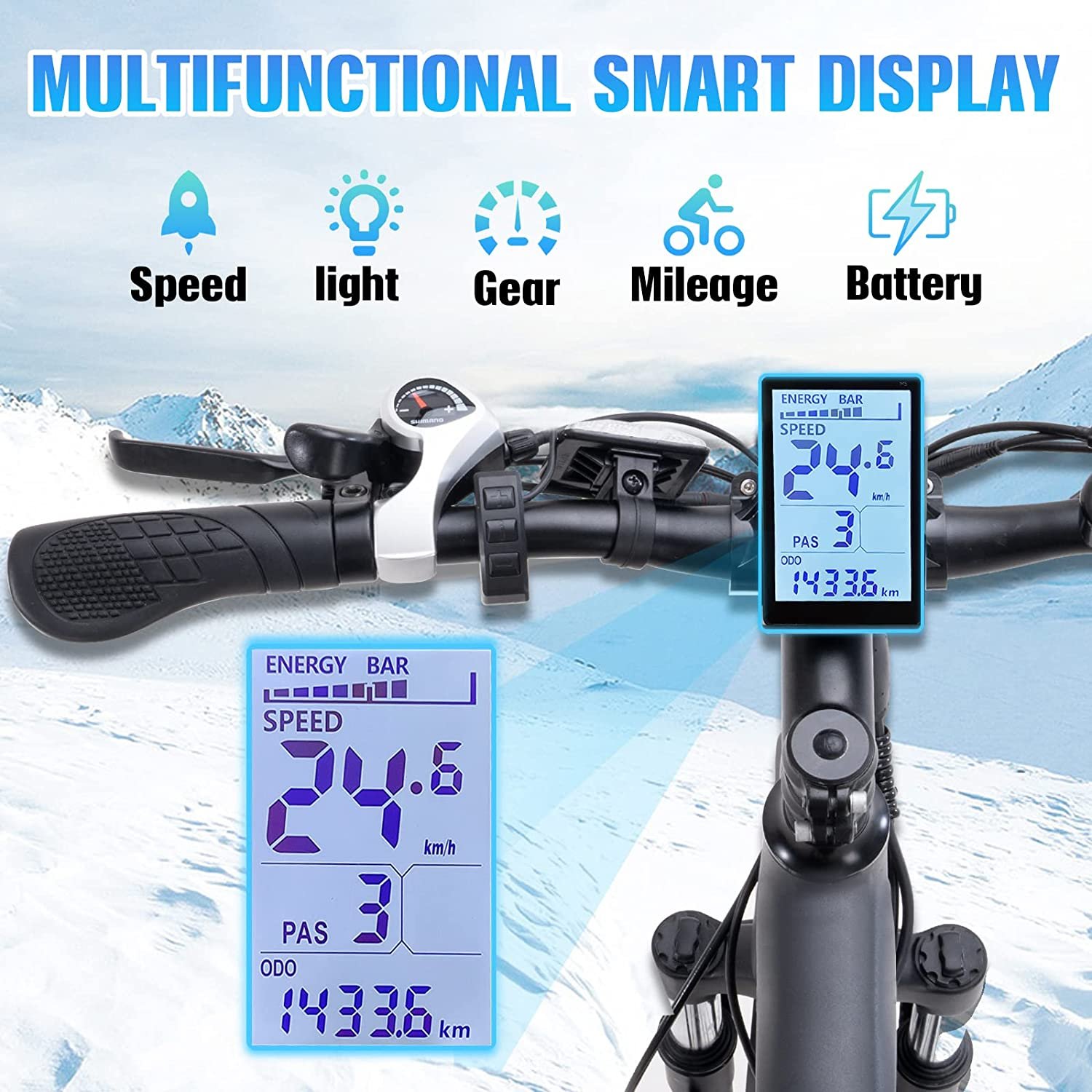 KOOLUX Electric Mountain Bicycle Foldable Electric Two Wheels City Bike EU US Warehouse E Bike for Teenagers Adult Fashion